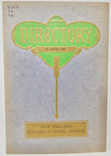 Load image into Gallery viewer, Directory of the New England Congregational Church, 1928, Chicago