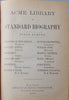 Acme Library of Standard Biography: First Series. 1880