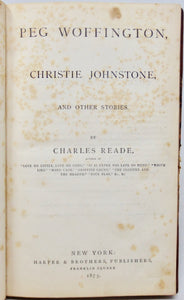 Reade, Charles. Peg Woffington, Christie Johnstone, and other stories
