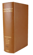 Load image into Gallery viewer, 1857 Impeachment of John C. Watrous, US District Judge for the District of Texas