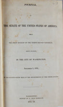 Load image into Gallery viewer, 1851 Journal of the United States Senate