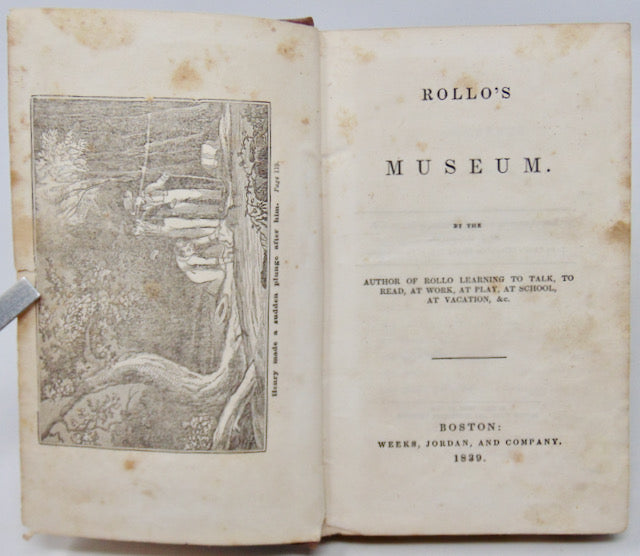 Jacob Burgess Rollo Abbott, Jacob. Rollo's Museum 1839 First Edition – Haaswurth Books