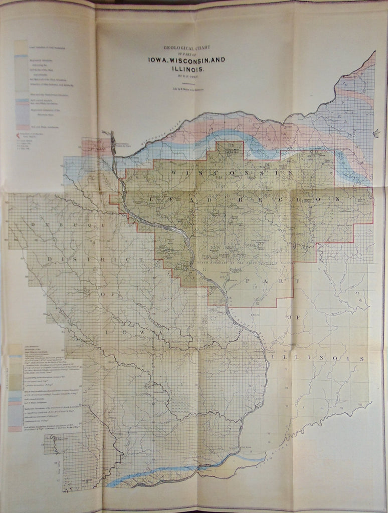 [MAP] 1839 Geological Exploration of part of Iowa, Wisconsin, and Illinois