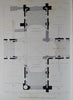 1867 Engraved Plates, b/w & colors, Architectural History, Chichester Cathedral
