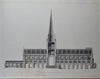 1867 Engraved Plates, b/w & colors, Architectural History, Chichester Cathedral