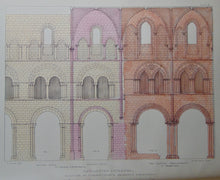 Load image into Gallery viewer, 1867 Engraved Plates, b/w &amp; colors, Architectural History, Chichester Cathedral