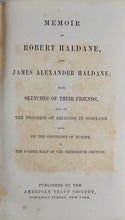Load image into Gallery viewer, Revivals in Scotland, Memoirs of the Haldanes and their friends