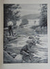 Gorgeous Denton Fish Plates, Adirondack Forestry, Fish and Game 1902
