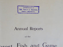 Load image into Gallery viewer, 1910 Illustrated NYS Forest, Fish &amp; Game, Gift of Franklin D. Roosevelt