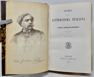 Emiliani-Giudici, Paolo. Storia della Letteratura Italiana (in due volumi, completo)