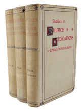 Load image into Gallery viewer, Studies in Church Dedications, or England's Patron Saints (3 volume set)