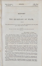 Load image into Gallery viewer, 1856 US Secretary of State Report of Disbursements