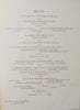 1903 Dinner Menu for President McKinley's Birthday, New West Baden Springs Hotel