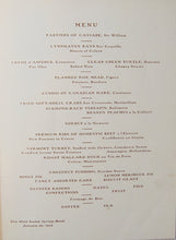 Load image into Gallery viewer, 1903 Dinner Menu for President McKinley's Birthday, New West Baden Springs Hotel