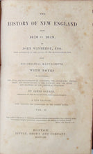 Load image into Gallery viewer, John Winthrop, The History of New England from 1630 to 1649 (Two volume set)