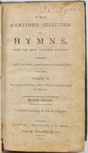 Load image into Gallery viewer, Strong. The Hartford Selection of Hymns (1802)