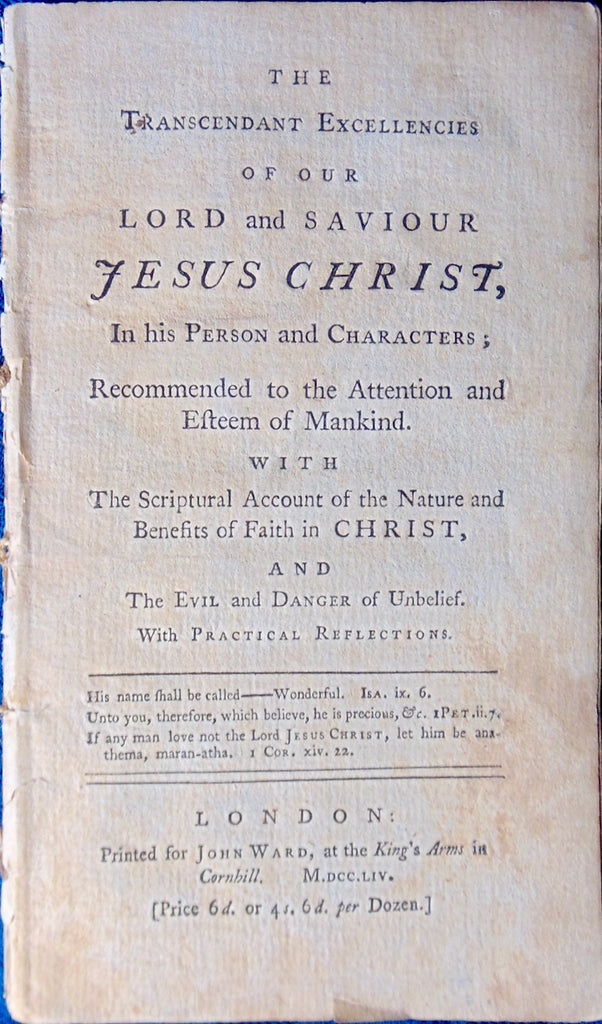 RARE 1754 Great Awakening Tract dedicated to George Whitefield