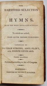 Strong, Flint & Steward. The Hartford Selection of Hymns (1810)