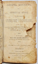 Load image into Gallery viewer, Erskine, Ralph. Gospel Sonnets; or, Spiritual Songs 1806 Lansingburgh NY imprint