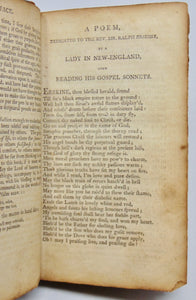 Erskine, Ralph. Gospel Sonnets; or, Spiritual Songs 1806 Lansingburgh NY imprint