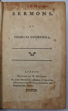 Load image into Gallery viewer, Churchill, Charles. Sermons (1765)