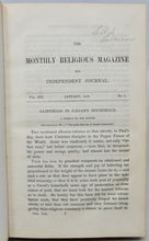 Load image into Gallery viewer, Huntington, F. D. [editor]. The Monthly Religious Magazine and Independent Journal. Volume XIX. (1858)
