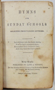 1841 Hymns for Sunday Schools, Methodist