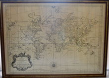 Load image into Gallery viewer, [MAP] Bellin, 1748 World Map, Contenant Les Parties Connuees du Globe Terrestre