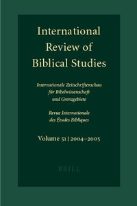 International Review of Biblical Studies, Volume 51 | 2004-2005