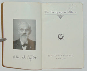 Taylor.  History of the Presbytery of Athens, Ohio (c.1895)