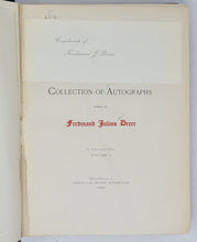Load image into Gallery viewer, Dreer. A Catalogue of the Collection of Autographs formed by Ferdinand Julius Dreer (2 volume set)