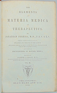 Pereira. The Elements of Materia Medica and Therapeutics, Organic Substances