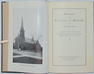 Hays, Calvin C. History of the Presbytery of Blairsville and Its Churches (1930)