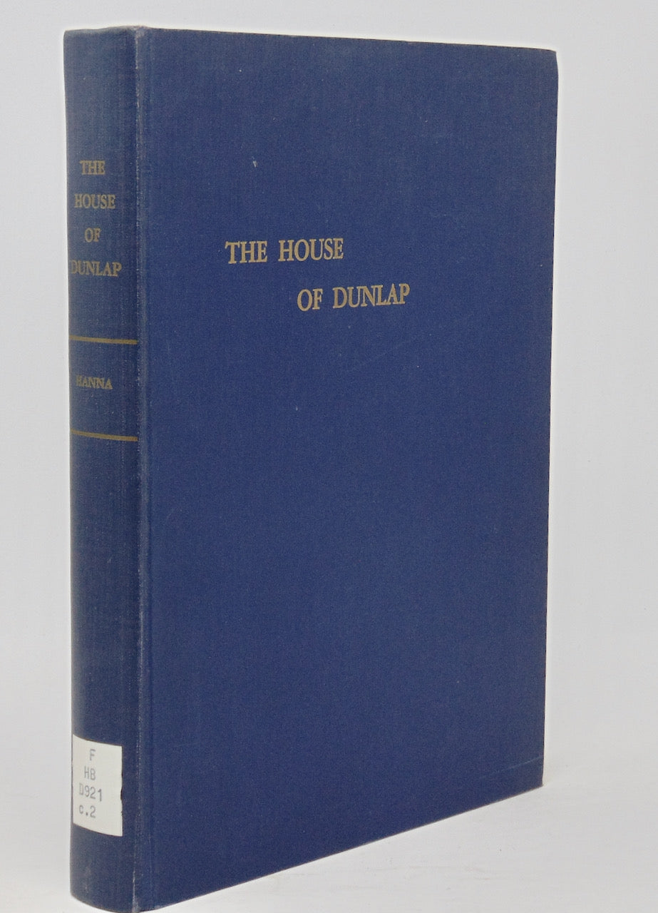 Hanna.  The House of Dunlap.  Genealogy. 1956