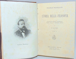 Windelband. Storia Della Filosofia, Vol I. & Vol. II. completo