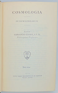 Esser, Gerardo. Cosmologia in usum scholarum