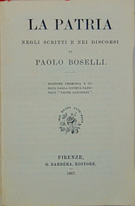 Boselli, Paolo. La Patria: Negli Scritti e Nei Discorsi (1917)