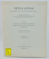 VETUS LATINA, Die Reste der Altlateinischen Bibel, 5. Lieferung Hbr 2,16-5,8.