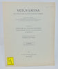 VETUS LATINA, Die Reste der Altlateinischen Bibel, 3. Lieferung Hbr Vorbemerkung und 1,1
