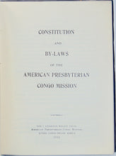 Load image into Gallery viewer, Constitution and By-Laws of the American Presbyterian Congo Mission (1922) binding 2