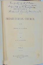Load image into Gallery viewer, Norton.  History of the Presbyterian Church, in the State of Illinois (1879)
