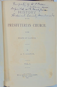 Norton.  History of the Presbyterian Church, in the State of Illinois (1879)