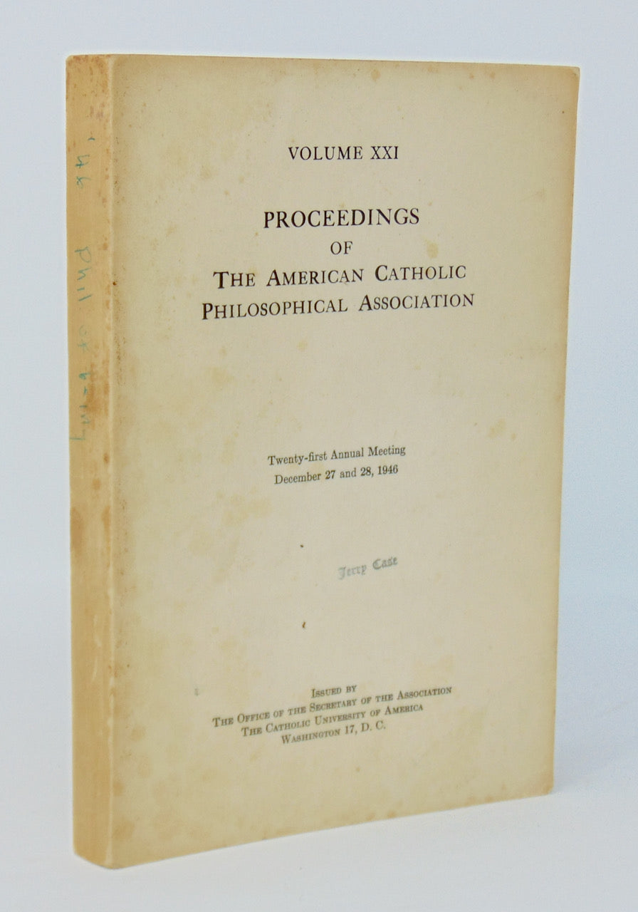 Hart. Proceedings of The American Catholic Philosophical Association, volume XXI.: The Philosophy of Being