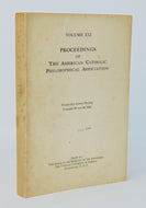 Hart. Proceedings of The American Catholic Philosophical Association, volume XXI.: The Philosophy of Being