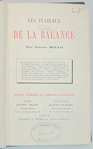 Hello, Ernest. Les Plateaux De La Balance (1880)