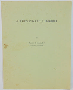 Vaske, Martin O. A Philosophy of the Beautiful