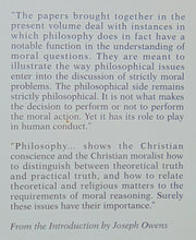 Load image into Gallery viewer, Owens. Some Philosophical Issues in Moral Matters: The Collected Ethical Writings of Joseph Owens