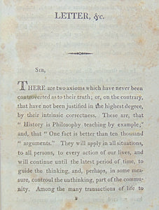 Adams, T. Democracy Unveiled; in A Letter to Sir Francis Burdett (1811)