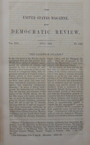 The United States Magazine and Democratic Review. New Series. Volume XIII. 1843