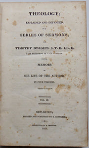 Dwight. Theology; Explained and Defended, in a Series of Sermons (Vol. III) 1823